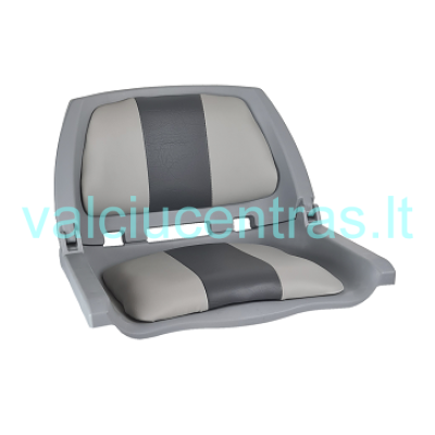 Plastikinė RUNOS sėdynė FISHERMAN pilka/šviesiai pilka